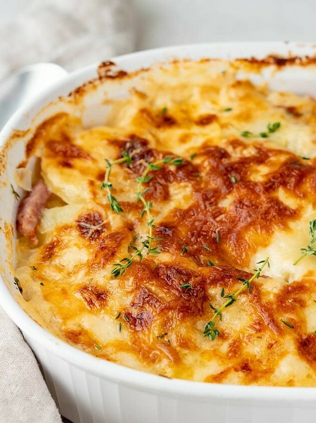 Potato Ham au Gratin