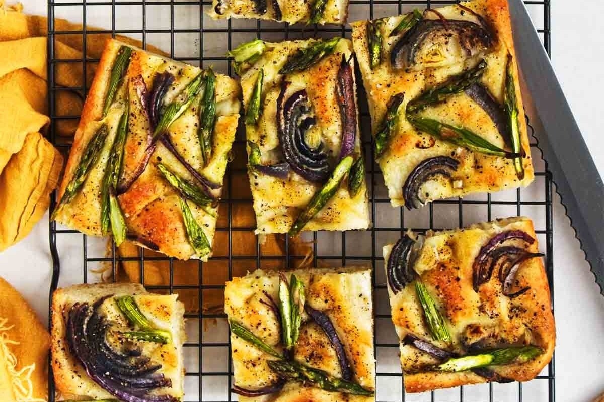 Artisan Asparagus Focaccia