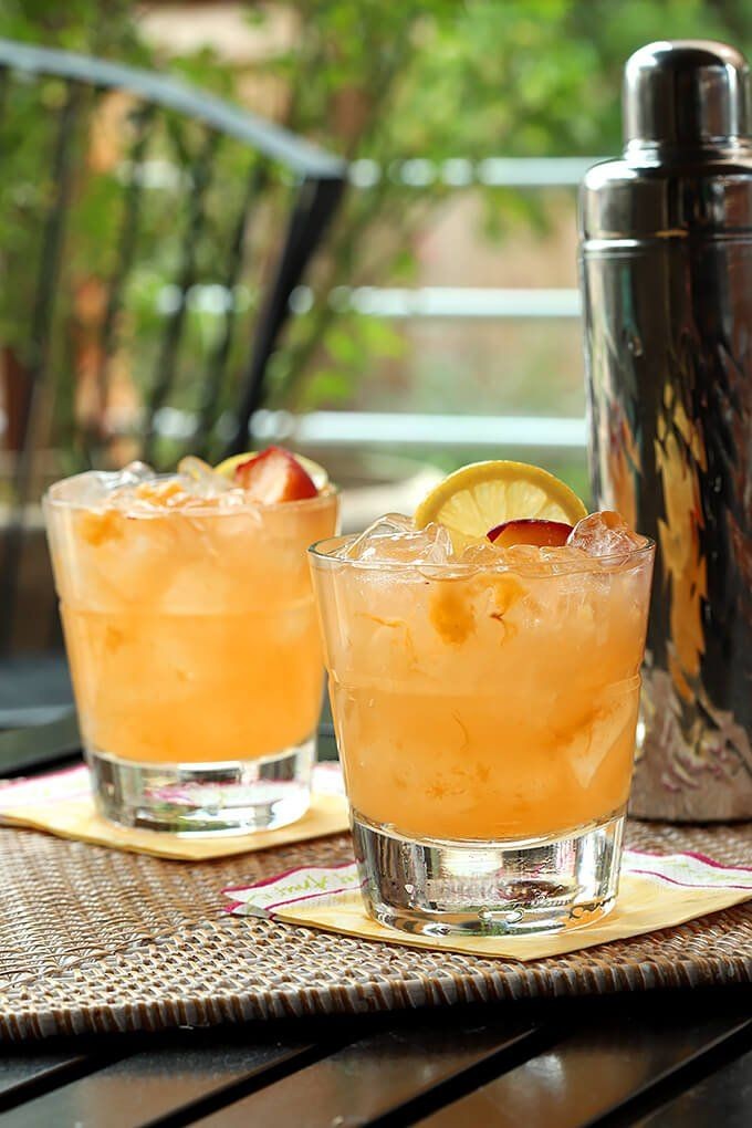Bourbon Peach Smash