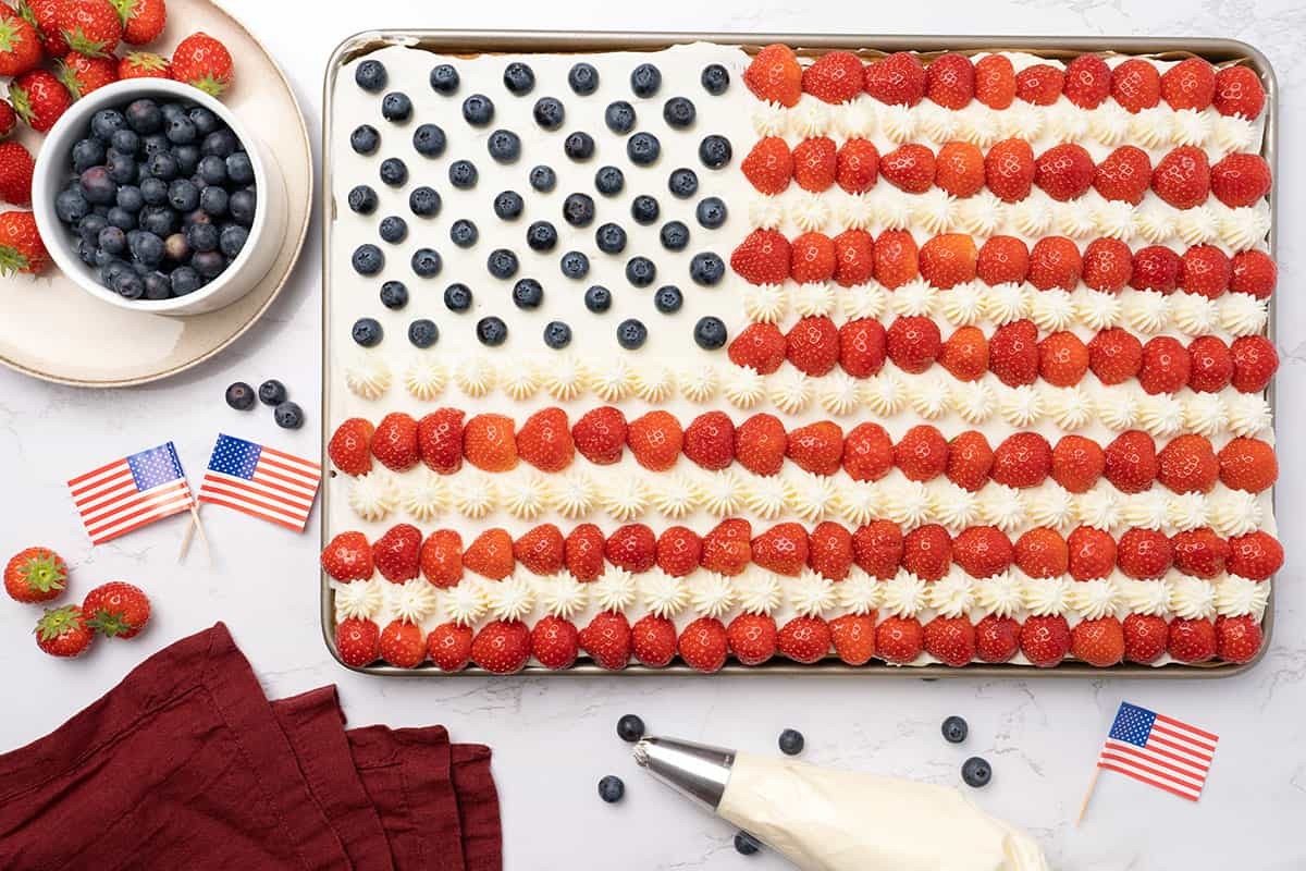 American Flag Cake
