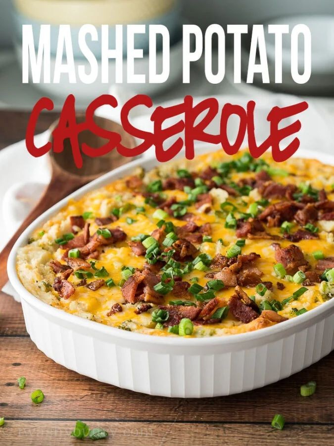 Ham And Mashed Potato Casserole