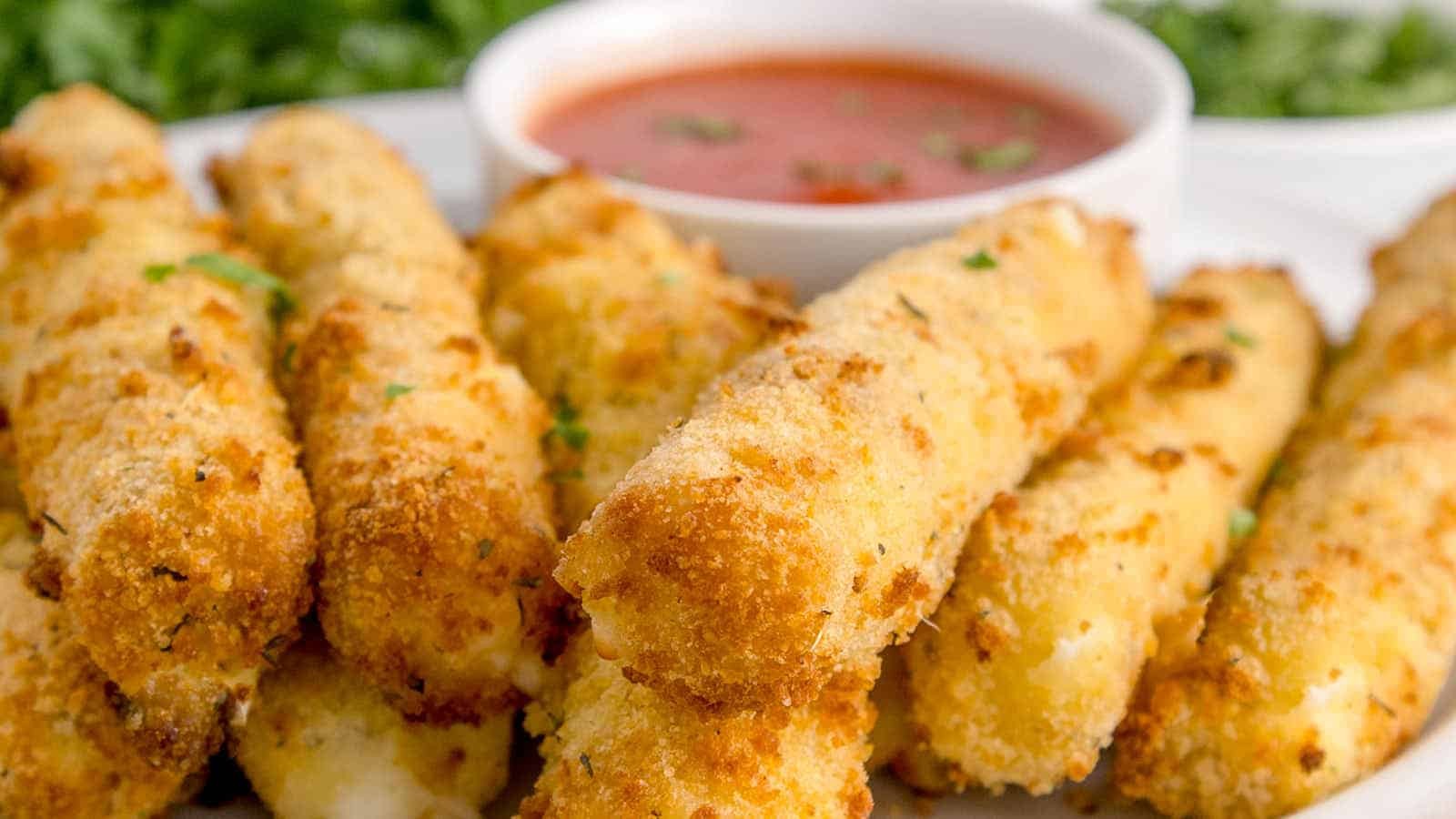 Easy Homemade Air Fryer Mozzarella Sticks