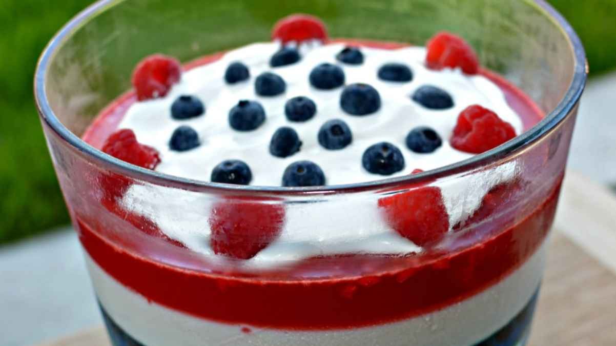 Red, White, And Blue Jell-O Trifle