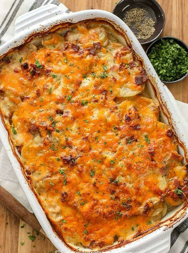 Scalloped Potatoes and Ham