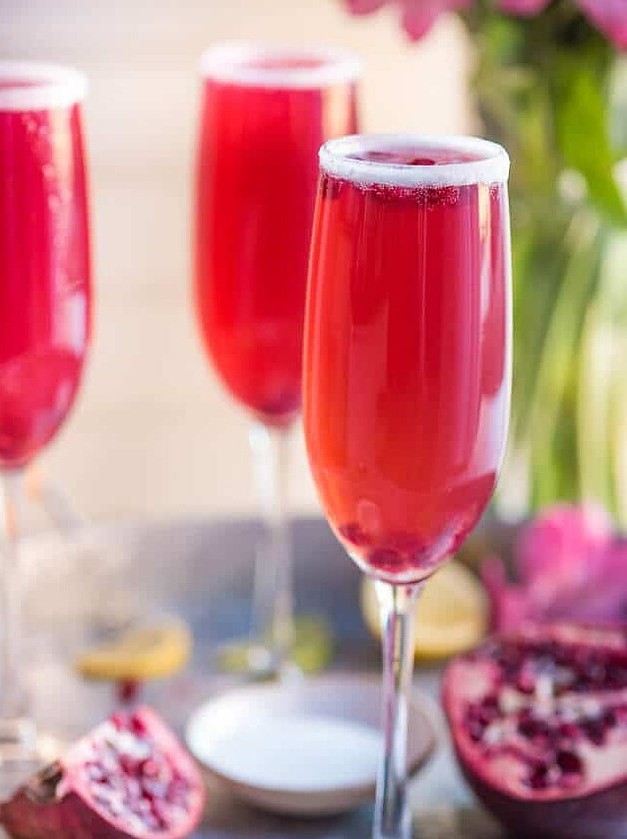 Pomegranate Champagne Margarita