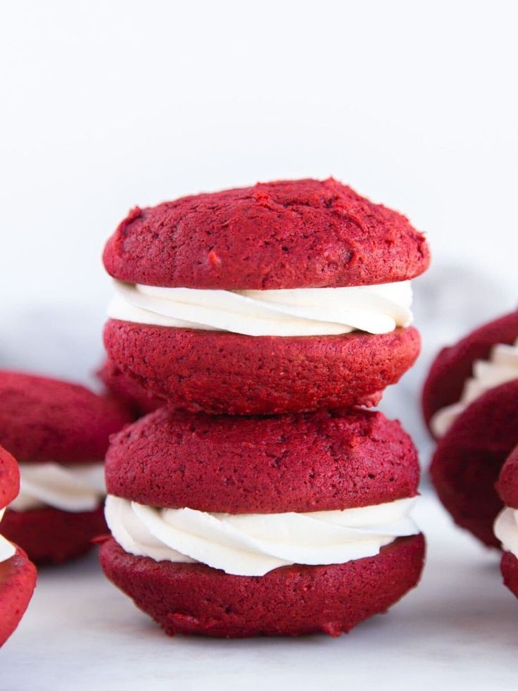 Red Velvet Shortbread Cookies