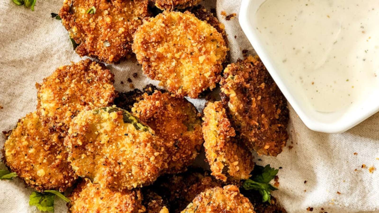 Parmesan Fried Pickles