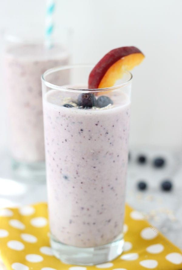 Healthy Peaches and Cream Smoothie