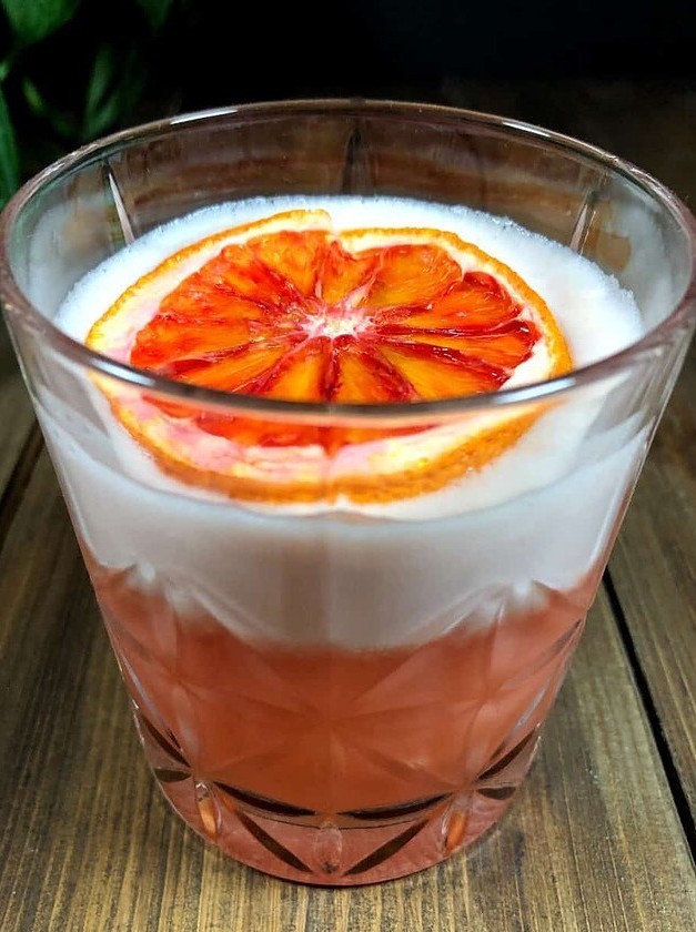 Blood Orange Whiskey Sour