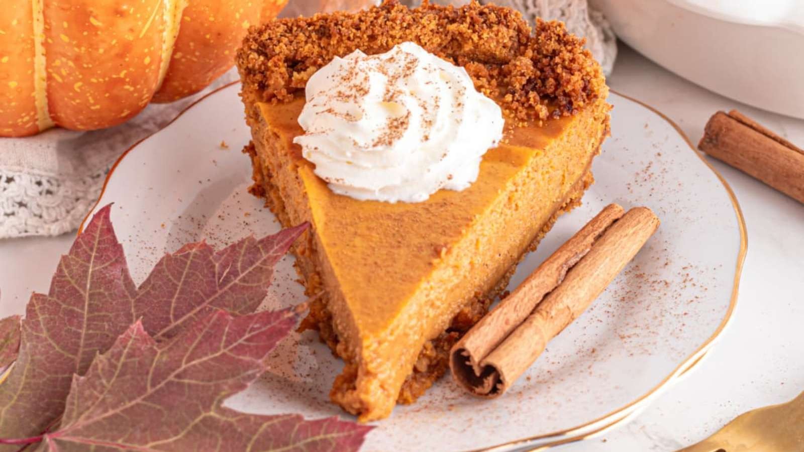 Pumpkin Pie With Graham Cracker Crust
