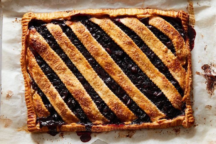 Roasted Grape And Almond Tart