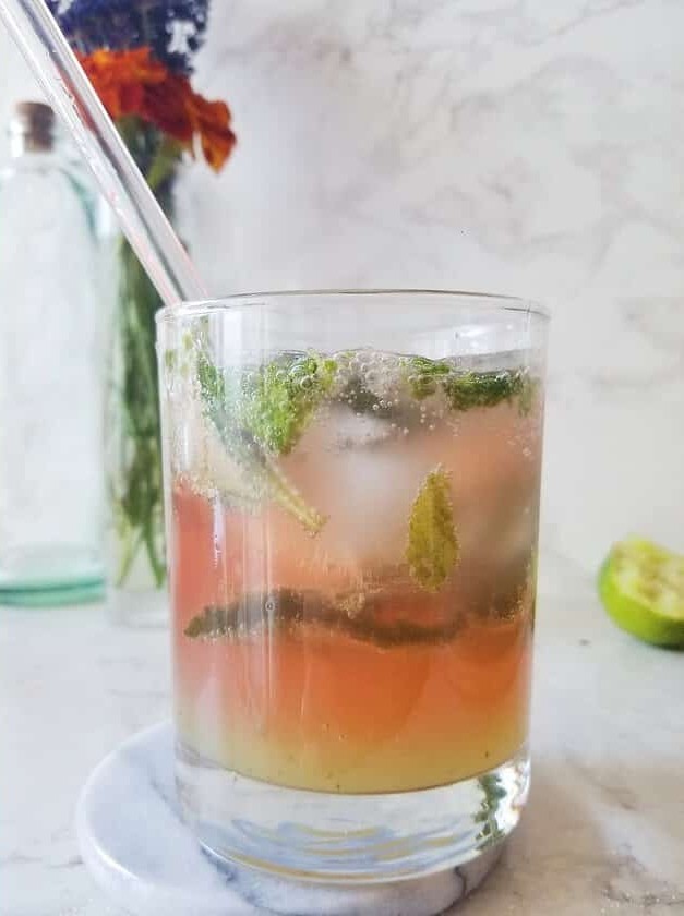 Kombucha Mojito Mocktail