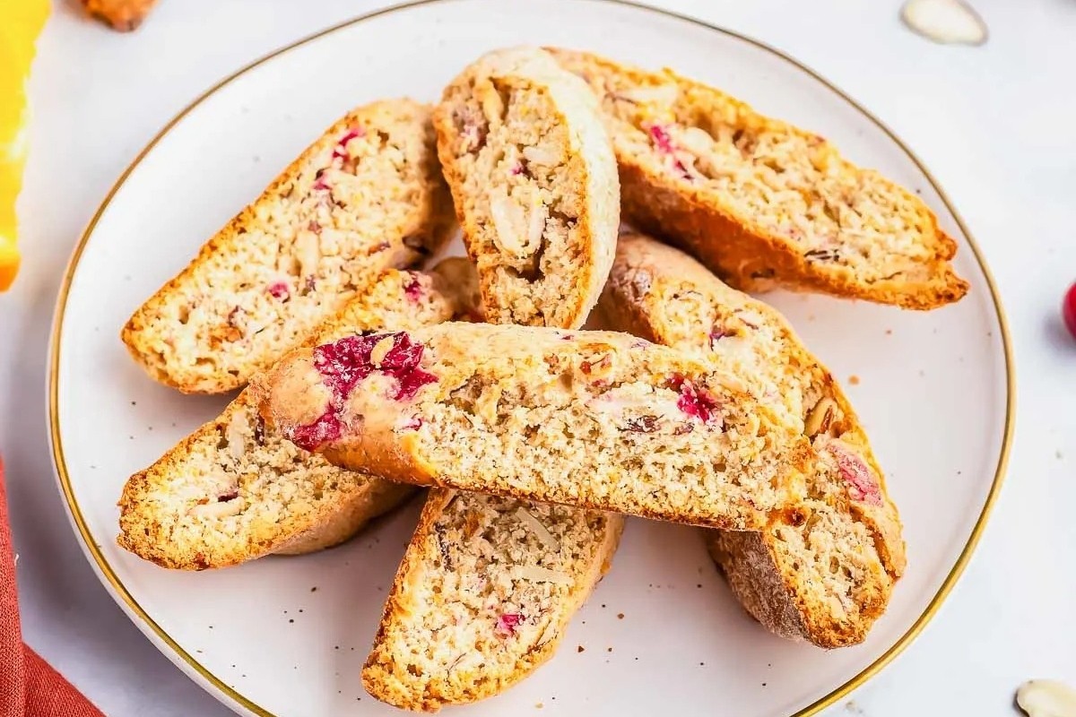 Cranberry Orange Biscotti