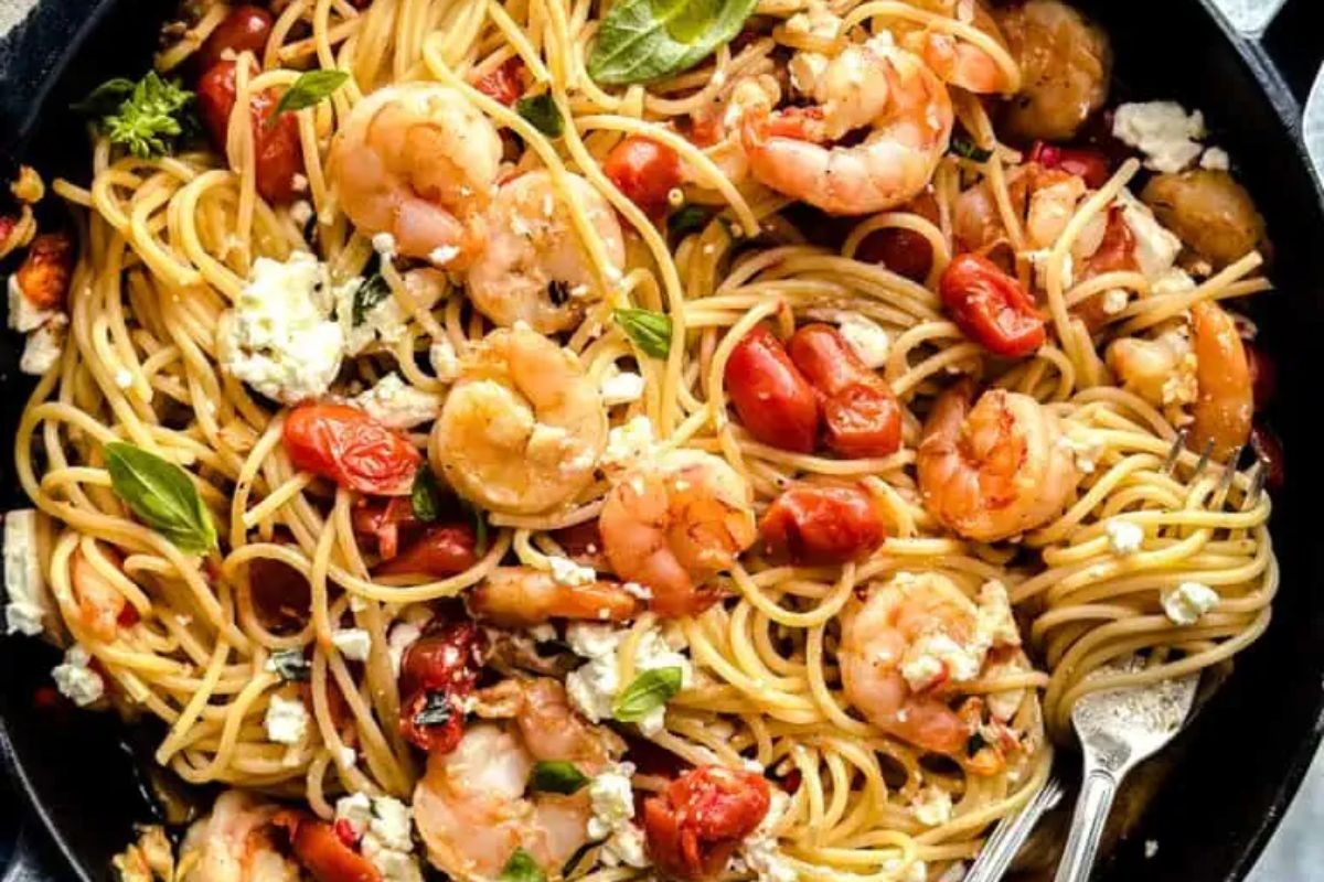 Shrimp Spaghetti-Garidomakaronada
