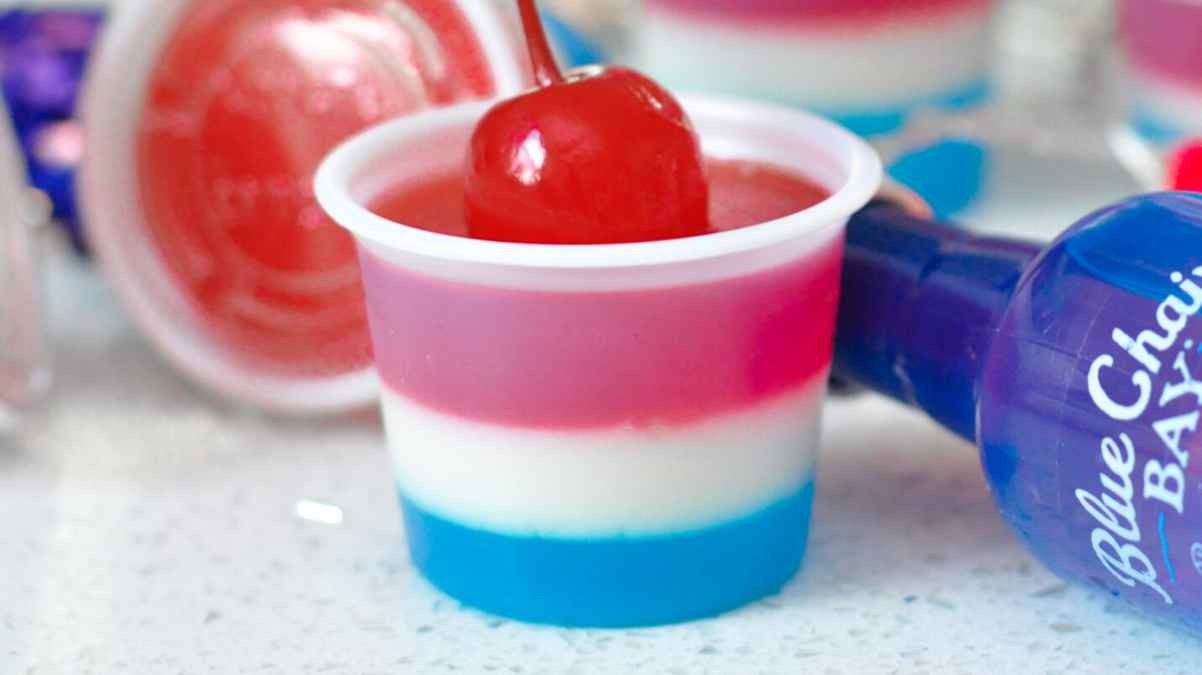 Red, White And Blue Jello Shots