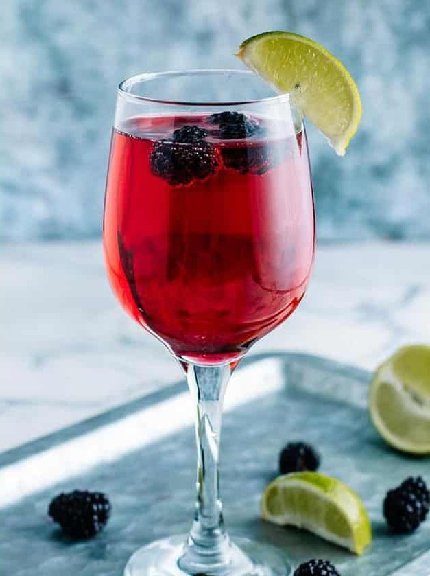 Blackberry Champagne Margarita