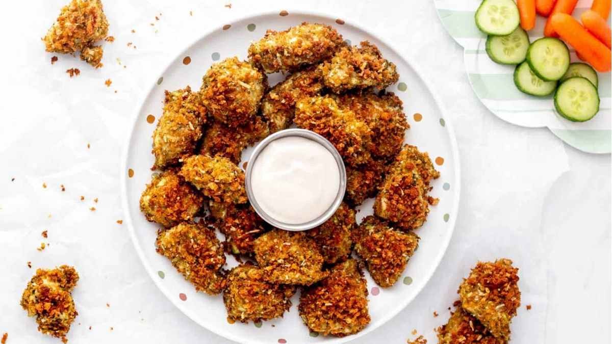 Pesto Chicken Bites {Air Fryer Or Oven}