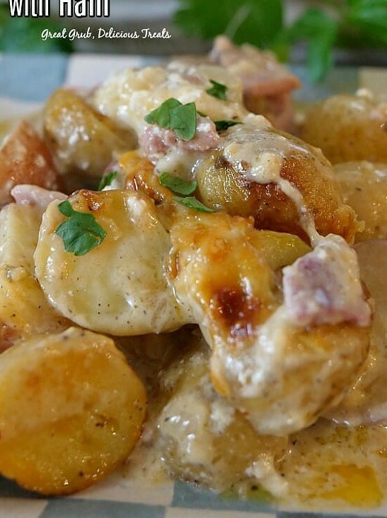 Cheesy Scalloped Potatoes with Ham