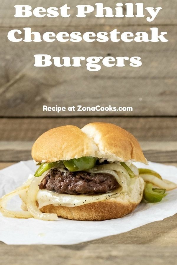 Philly Cheesesteak Burgers – Easy Travel Food