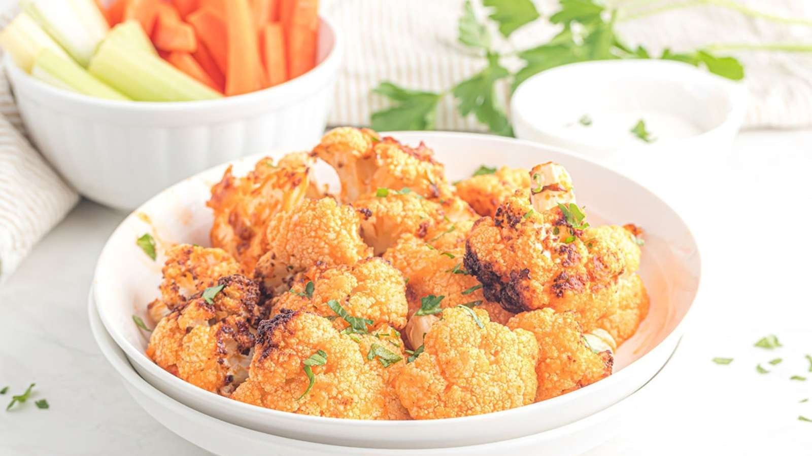 Air Fryer Buffalo Cauliflower