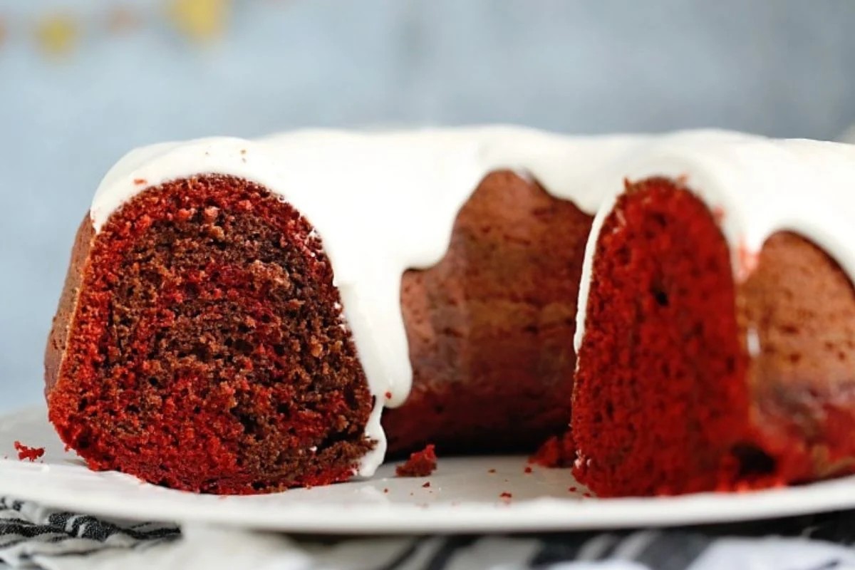 Red Velvet Swirl Bundt Cake