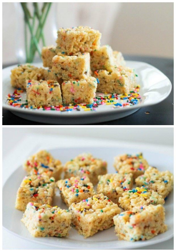 Cake Batter Blondies