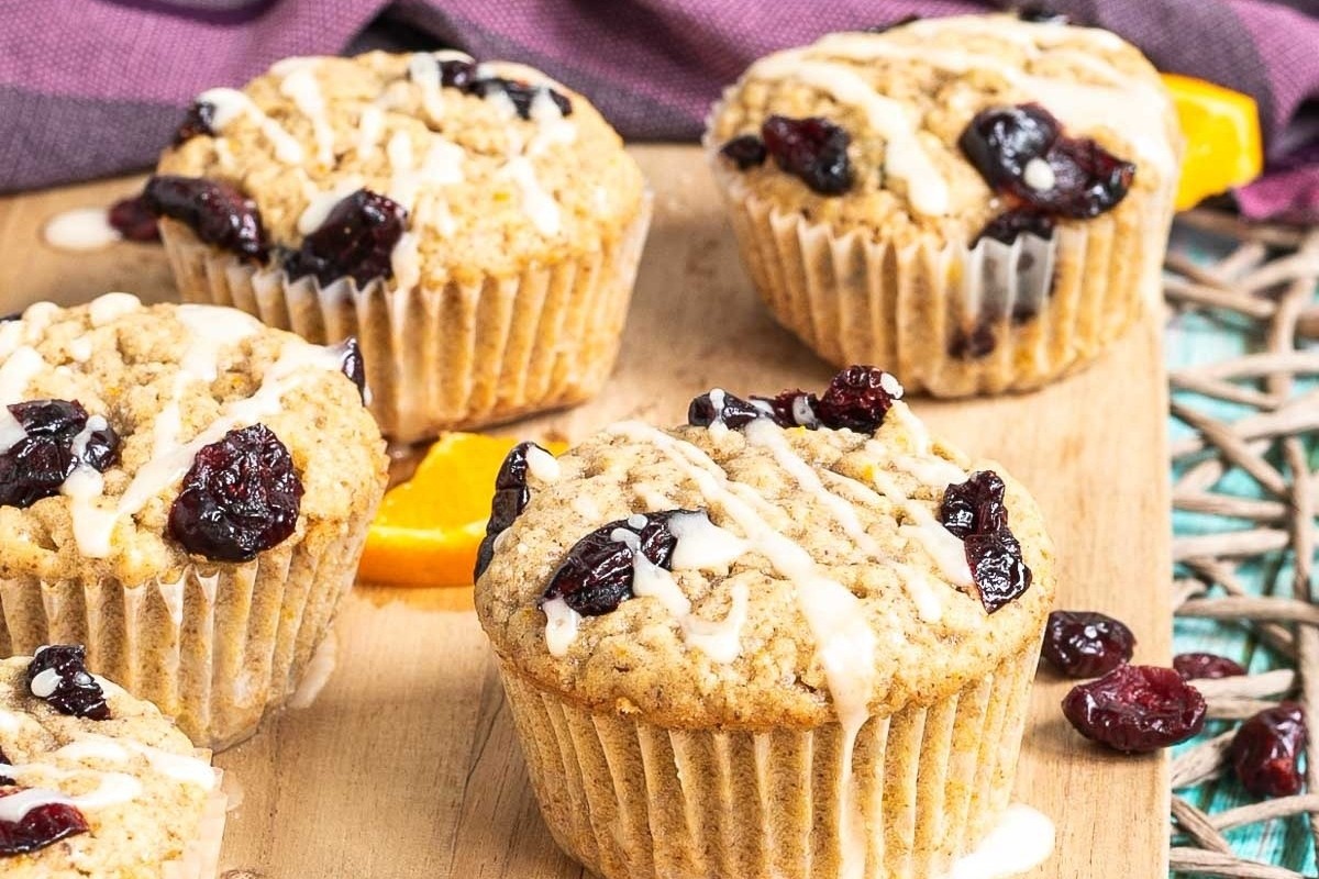 Vegan Orange Cranberry Muffins