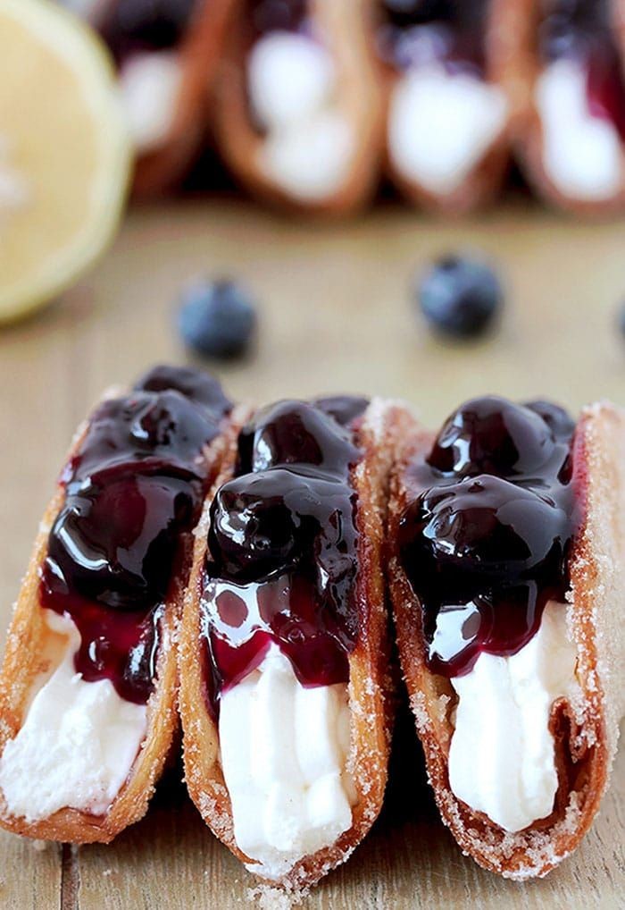 Strawberry Cheesecake Tacos