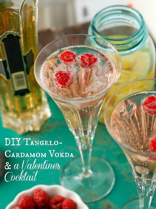 Tangelo-Cardamom Vodka & a Valentine