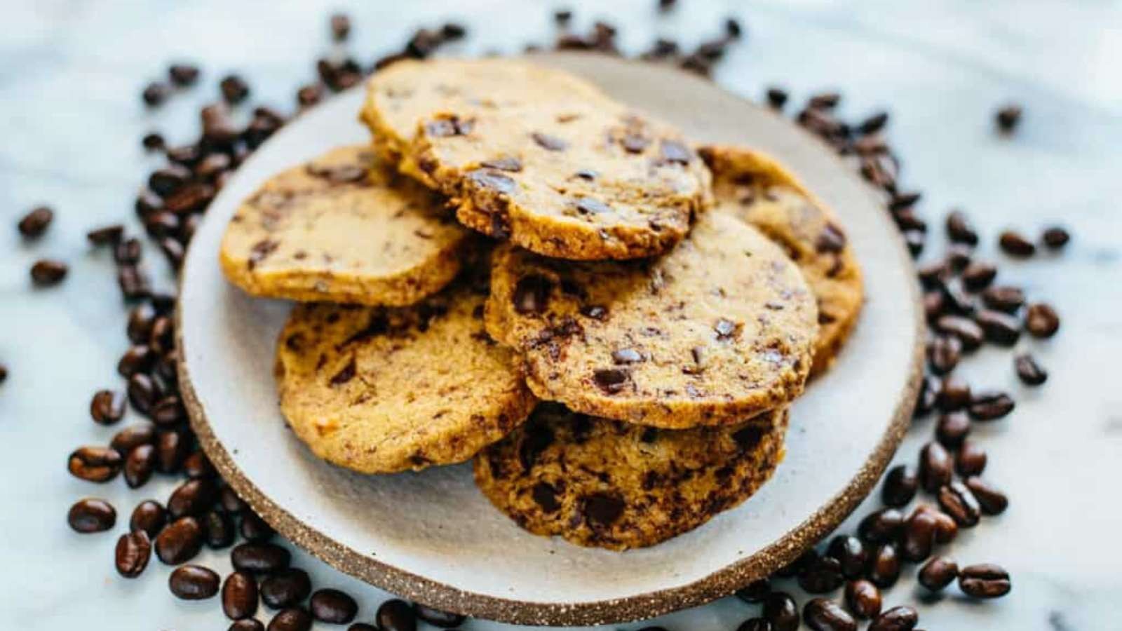 Chocolate Espresso Shortbread Cookies