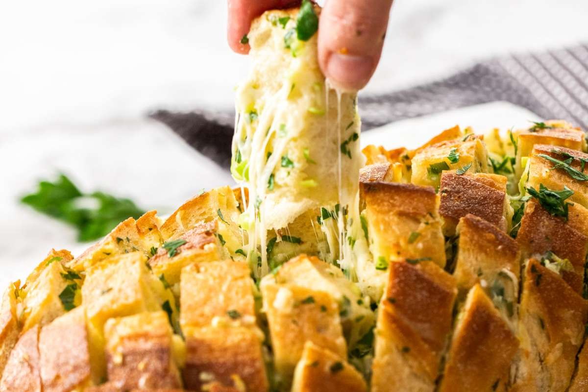 Cheesy Garlic Crack Bread