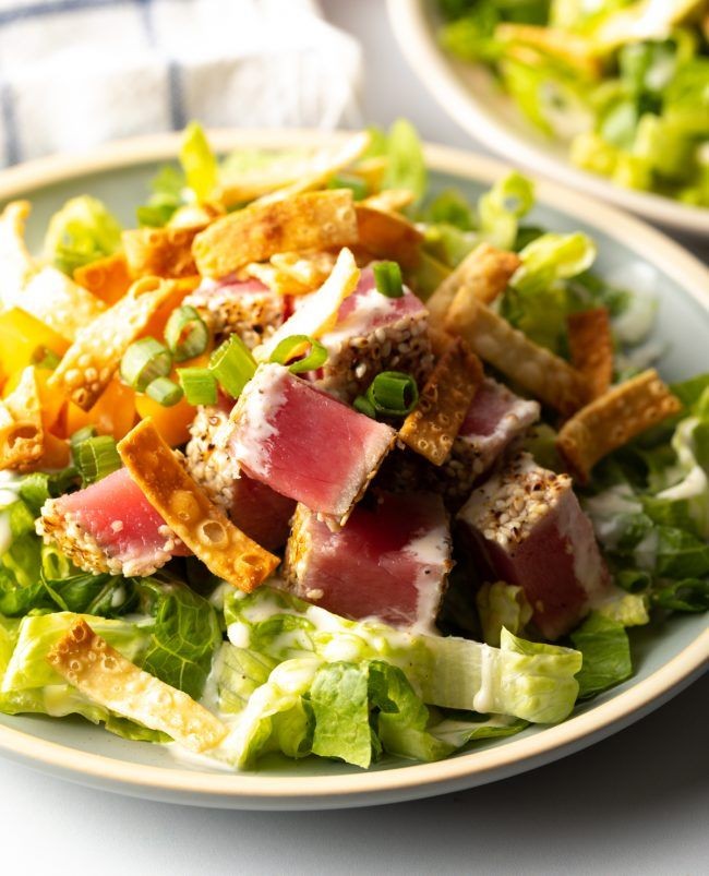 Ahi Tuna Salad With Citrus Soy Vinaigrette