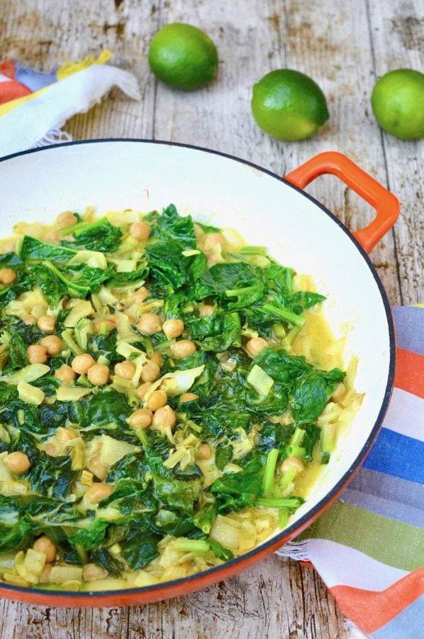 Spinach Chickpea Curry – With Coconut, Not Tomatoes