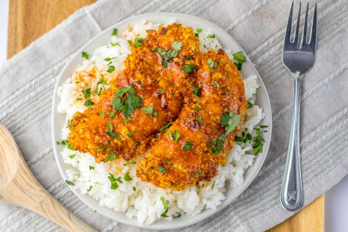 Baked Hot Honey Chicken Strips