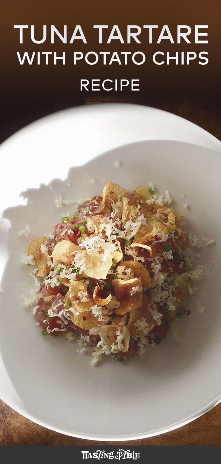 Tuna Tartare With Potato Chips