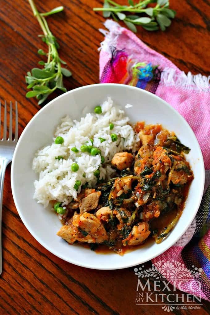 Verdolagas (Purslane in Salsa Verde)