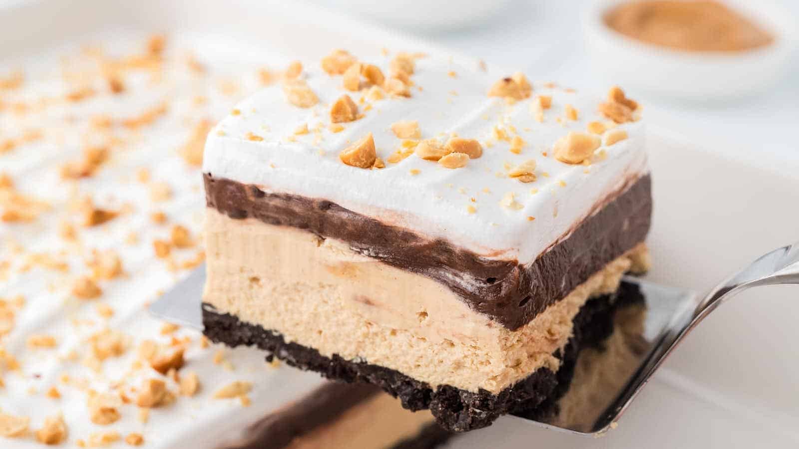 No-Bake Peanut Butter Lasagna