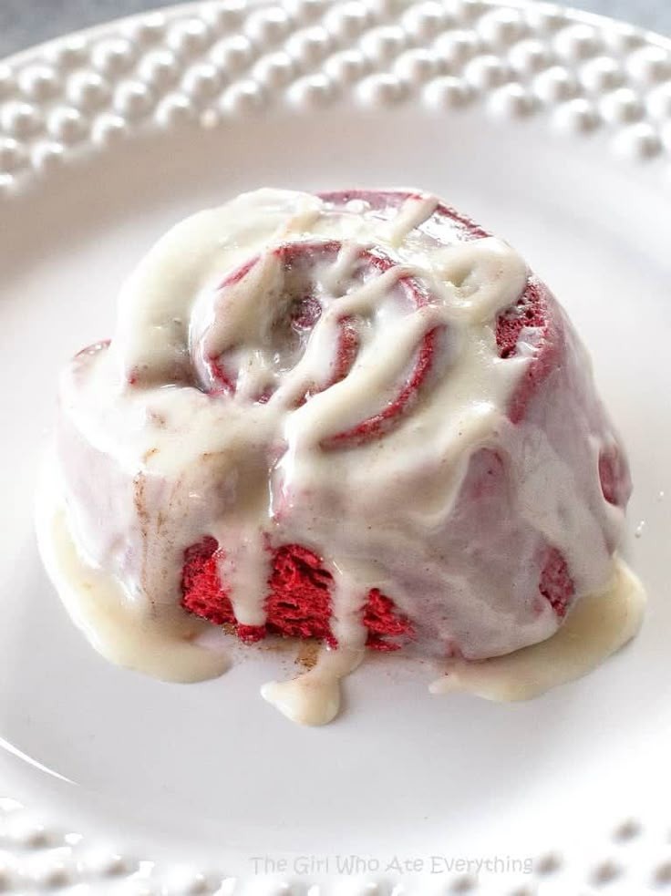 Red Velvet Pancakes with Cream Cheese Icing