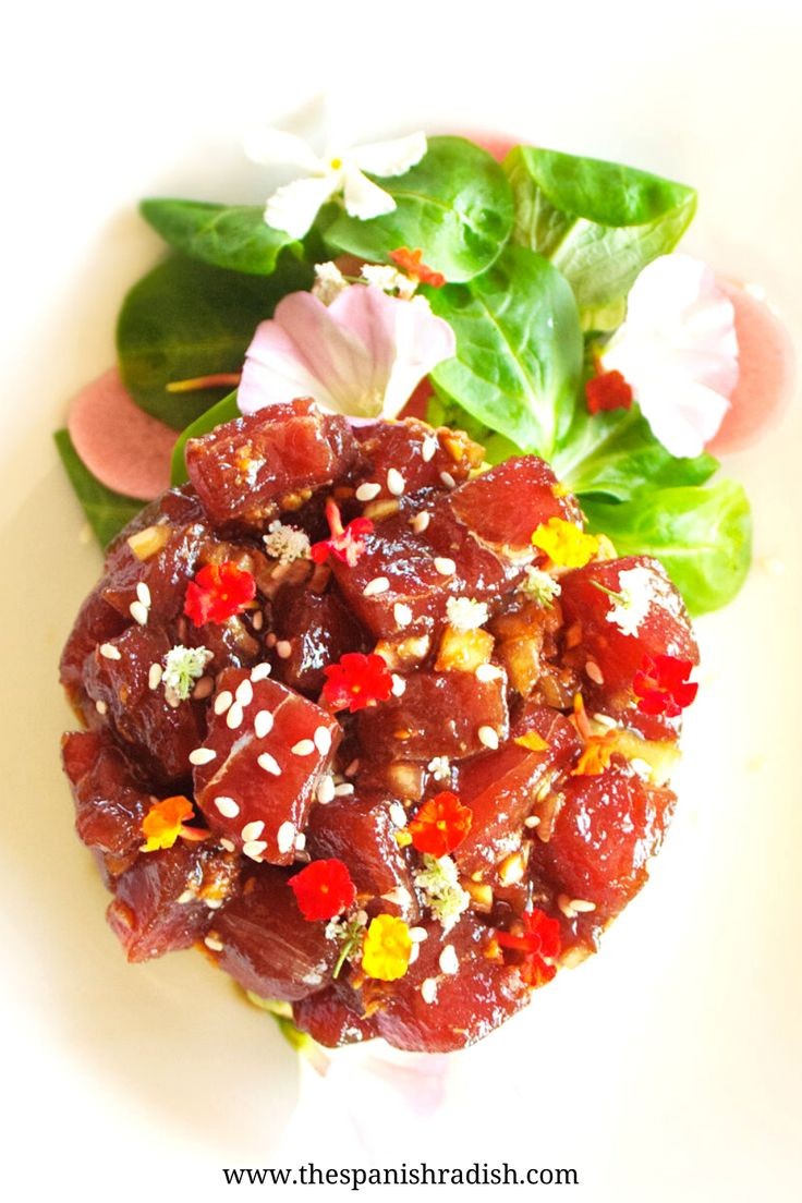 Tuna Tartare With A Lime, Honey-Soy, And Ginger Marinade