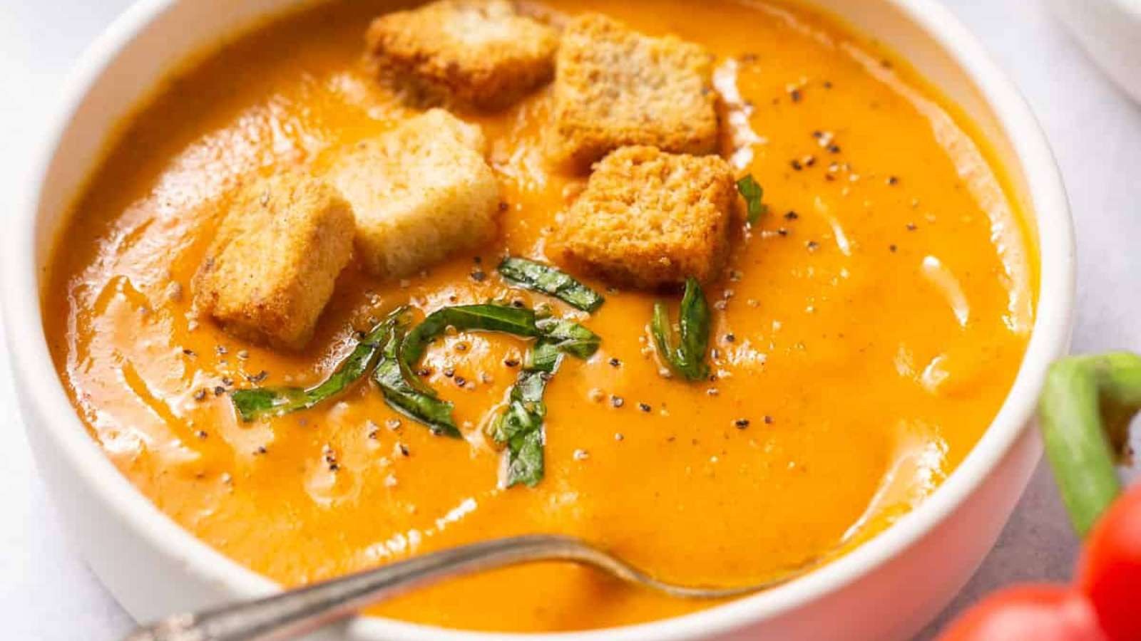 Butternut Squash And Red Pepper Soup
