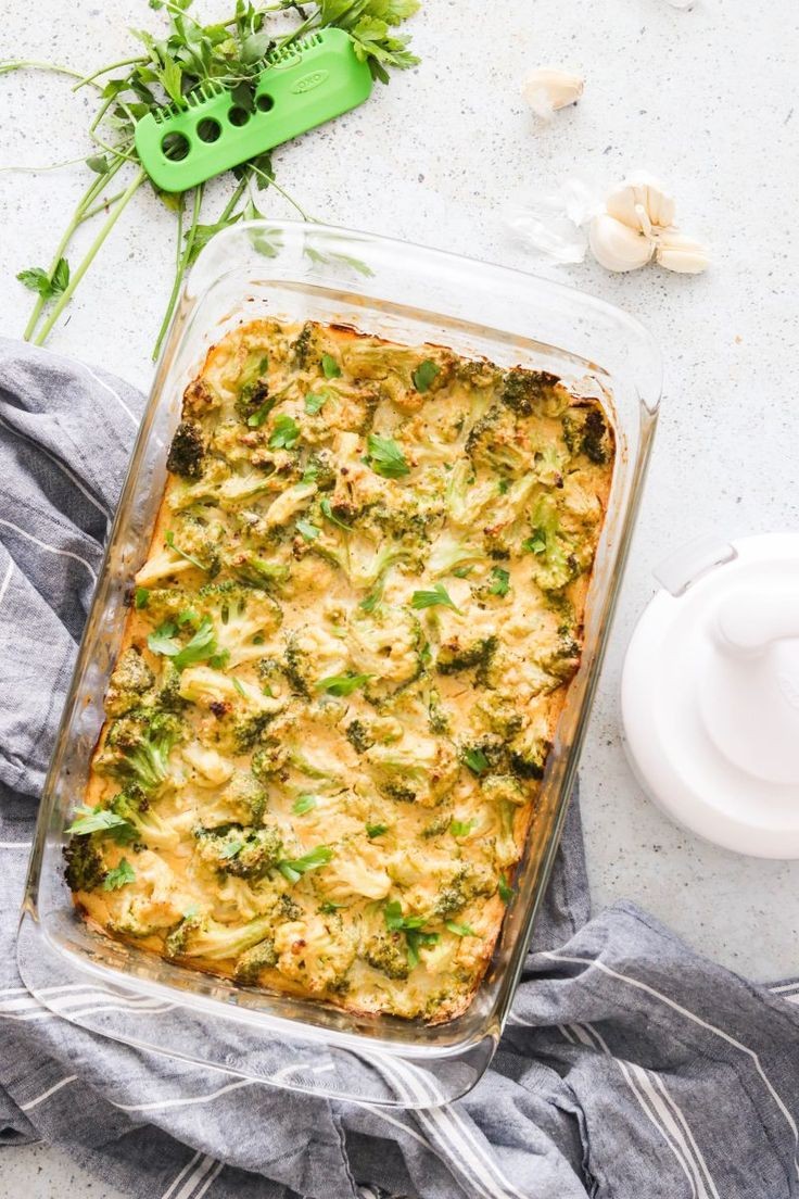 Vegan Broccoli Cheese Casserole