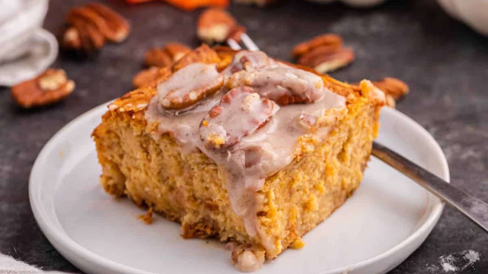 Pumpkin Cream Cheese Danish Bake