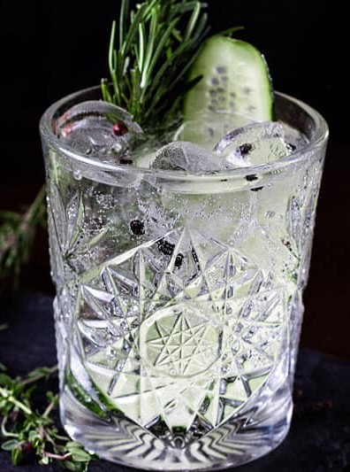 Cucumber Rosemary Tonic Mocktail