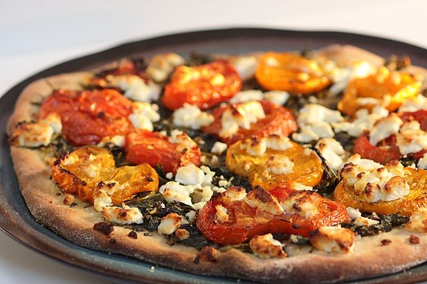 Spaghetti with Winter Purslane Pesto