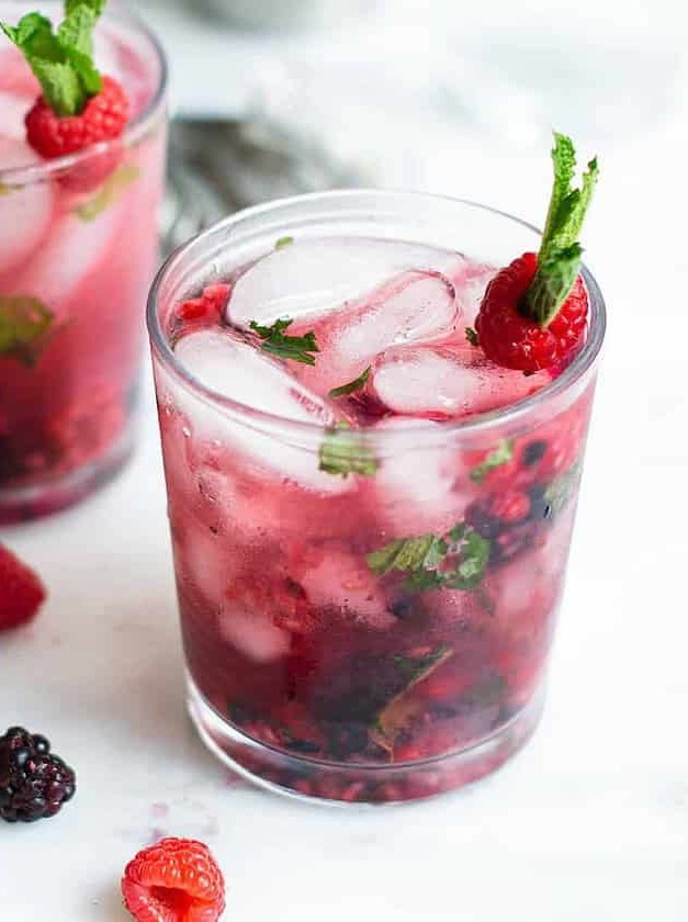 Muddled Raspberry Mojito