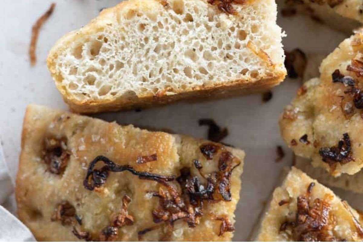 Caramelized Shallot Focaccia