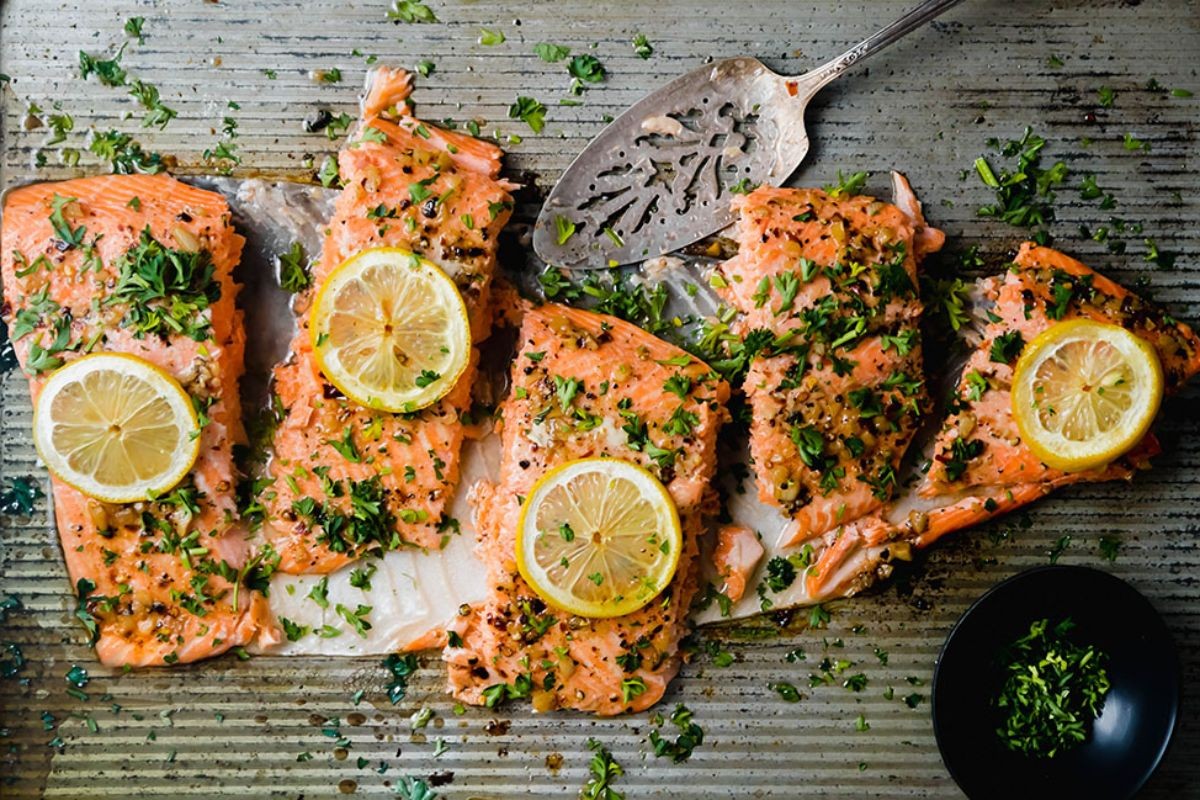 Lemon Garlic Butter Steelhead
