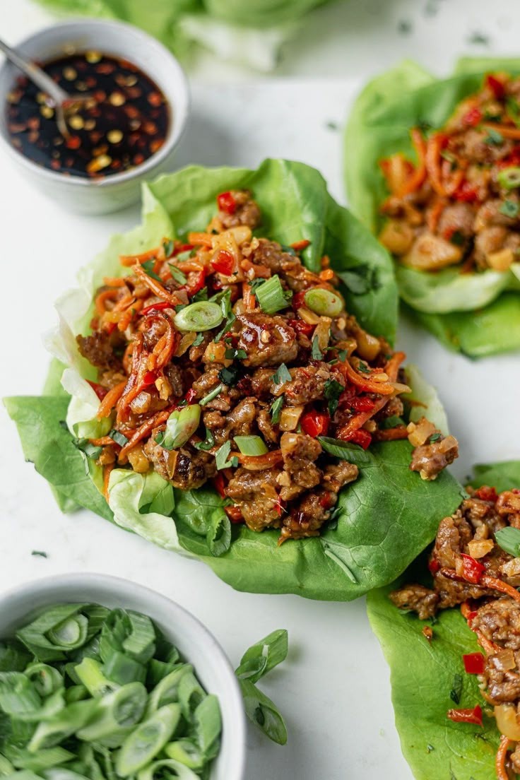 Asian Chicken Lettuce Wraps
