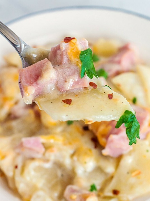Ham and Scalloped Potato Casserole