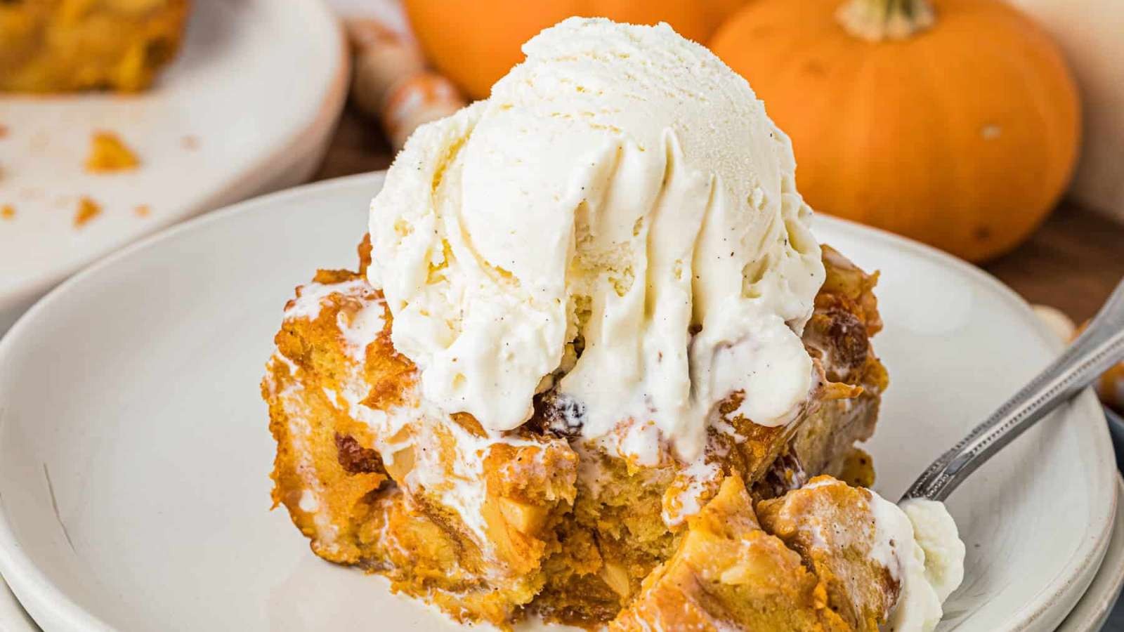Pumpkin Bread Pudding